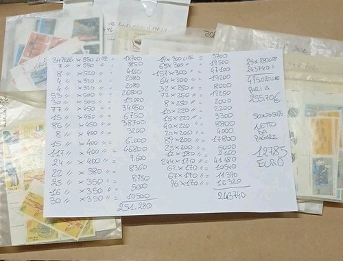 255 euro francobolli - 255,