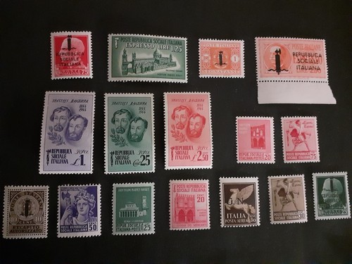 1944 francobolli i - francobolli, r.s.i
