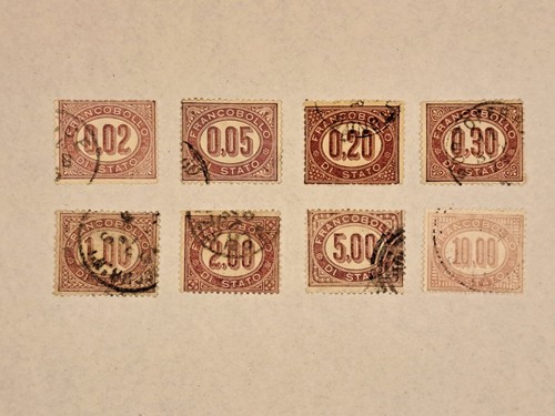Francobolli servizio 1875 - di,